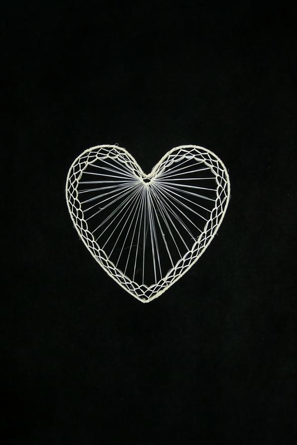 Abaca Heart, 8 Inch (Lot Of 50)  |   Abaca Abaca Abaca