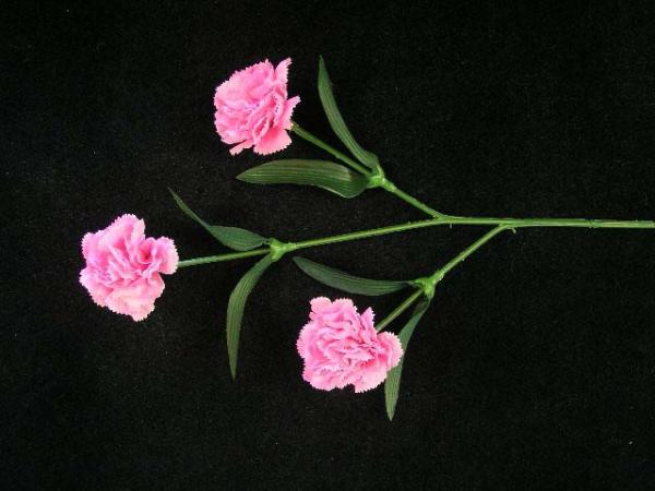 Carnation Spray, Dark Pink (Lot Of 24)  |   Silk Flowers Silk Flowers Silk Flowers