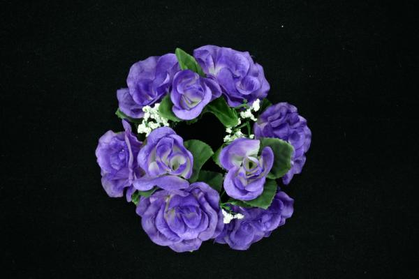 Purple Candle Ring For Pillar Candle (Lot Of 1)  |   Candle Rings Candle Rings Candle Rings